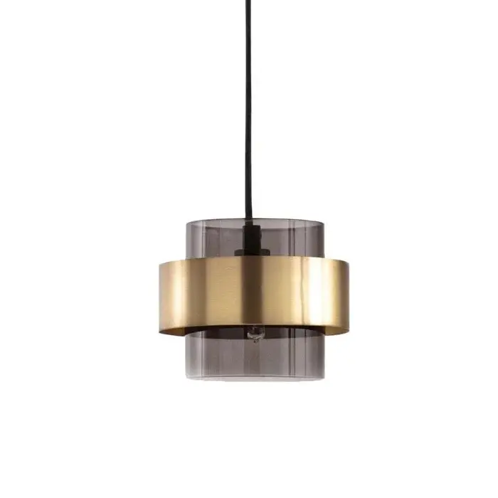 LAMPARA COLGANTE DORADO E27 1 FOCO 60W D180MM H160MM
