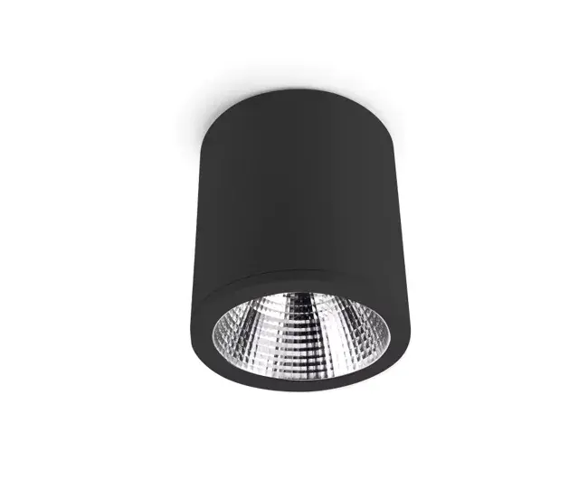 LEDS C4 Plafon Exit 25.9W Blanco Neutro - 4000K CRI 80 Negro IP23 2284Lm