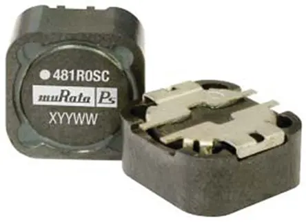 Inductor de montaje en superficie bobinado Murata, 10 μH, ±20%, apantallado 48100SC, SRF:20MHZ, Q:32, 4.5A Idc, Serie Mu...