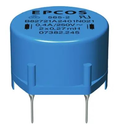 Bobina de arresto EPCOS, 400 μH ±30%, Ferrita, Idc:3.6A, Rdc:35mΩ, 250 V ac | B82721A2362N001