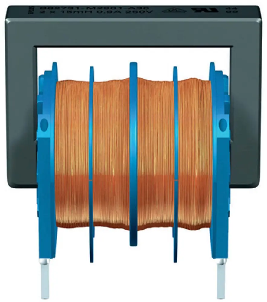 Bobina de arresto EPCOS, 39 mH -30 → +50%, Ferrita, SRF máxima:10kHz, Idc:600mA, Rdc:1.5Ω, 250 V ac | B82731M2601A030