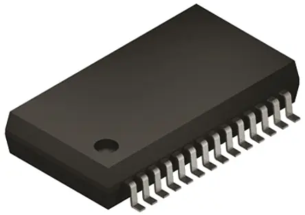 Circuito integrado frontal analógico, MCP3903-I/SS, 24 bits, 64ksps, SPI, 6 canales, SSOP, 28 pines Microchip