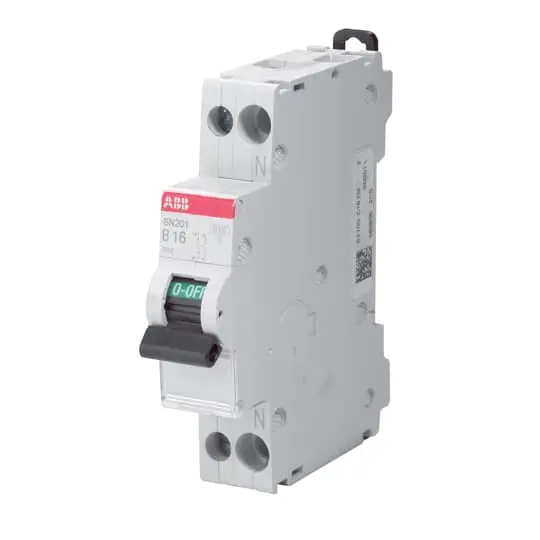 Interruptor automático 2P, 13A, Curva Tipo C SN201-C13, Montaje en Carril DIN | 2CSS255101R0134 SN201-C13 ABB