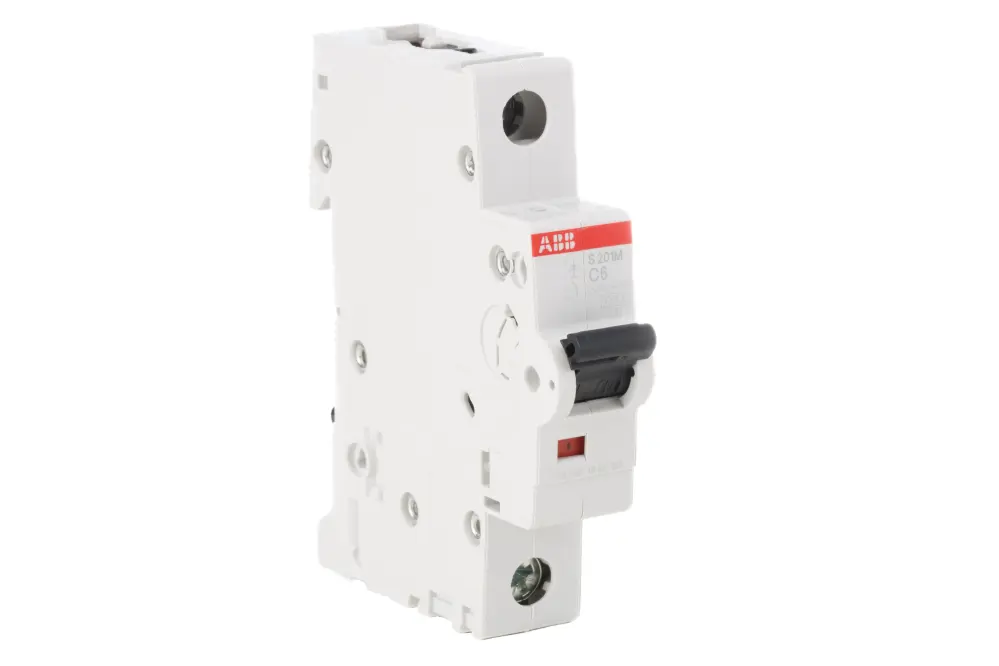 Interruptor automático 1P, 6A, Curva Tipo C, Poder de corte 10 kA S201M-C6, System Pro M Compact, Montaje en Carril DIN |...