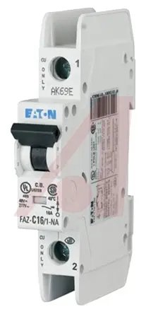 Interruptor automático 1P, 1.5A, Curva Tipo D, Poder de corte 10 kA, xEffect, Montaje en Carril DIN | 102099 FAZ-D1,5/1-N...