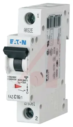 Interruptor automático 1P, 500mA, Curva Tipo D, Poder de corte 10 kA, xEffect, Montaje en Carril DIN | 278568 FAZ-D0,5/1 ...