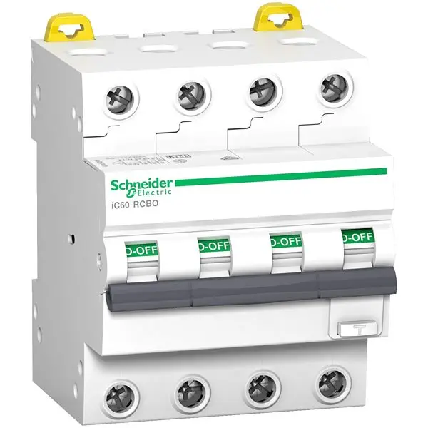 Interruptor automático 4P, 16A, Curva Tipo C, Poder de corte 6 kA, Acti9 | A9D77416 Schneider Electric