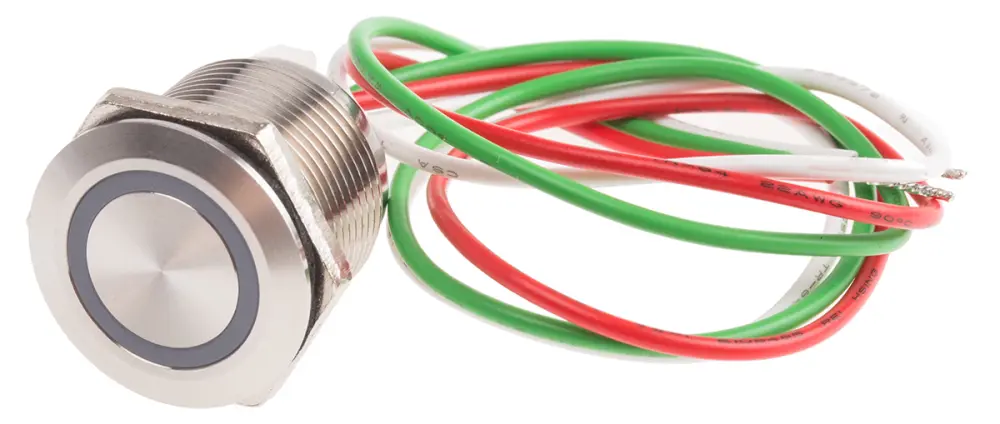 Interruptor capacitivo capacitivo , NO, Enclavamiento, , iluminado, Led Verde, 30V dc, 1.5A, IP68