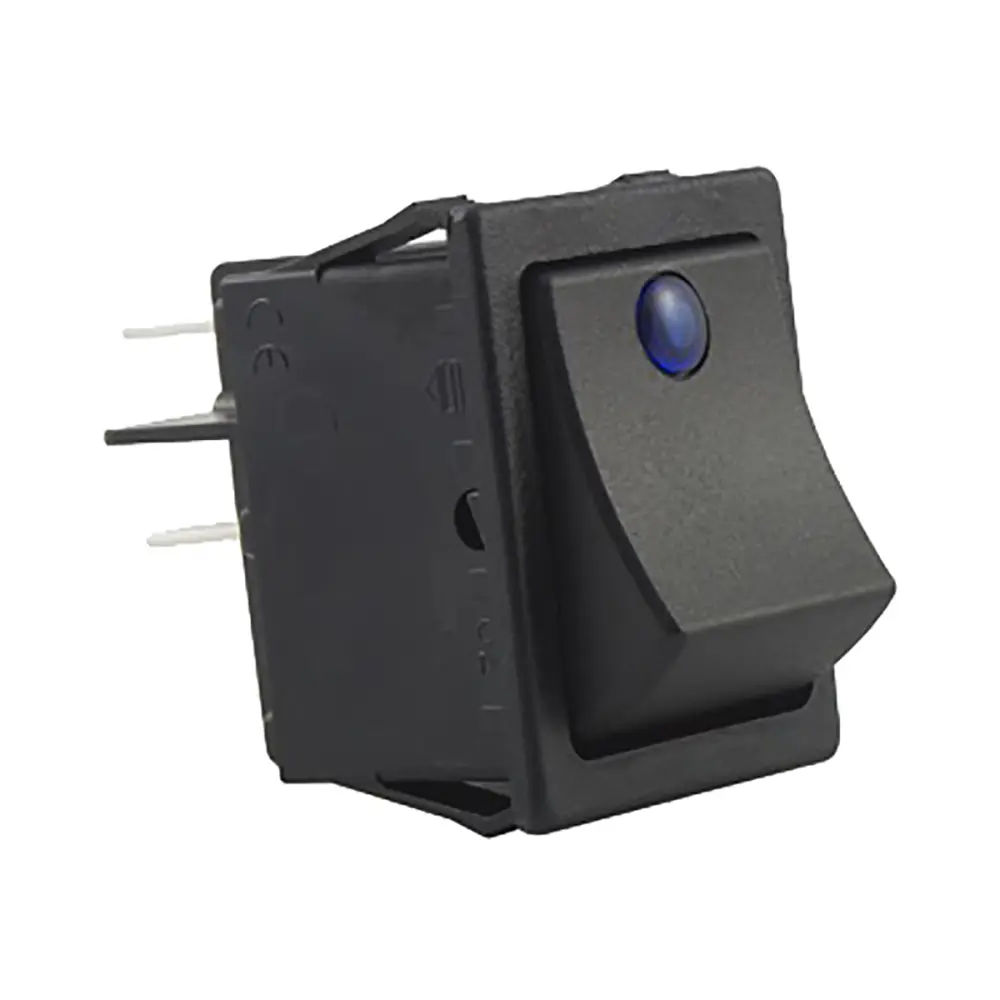 Interruptor de balancín, SX8231881100F000, Contacto DPST, On-Off, 20 , Iluminado, Azul Molveno