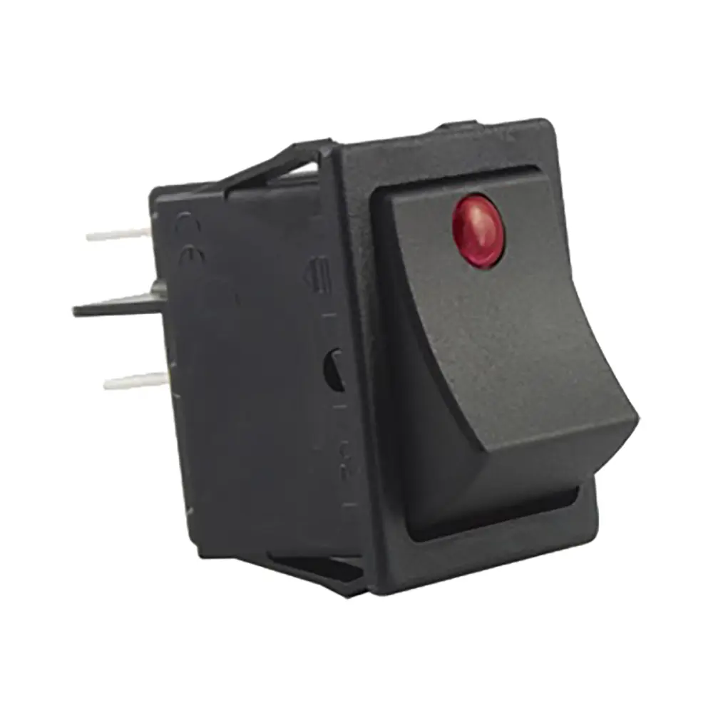 Interruptor de balancín, SX8231881100G000, Contacto DPST, On-Off, 20 , Iluminado, Rojo Molveno