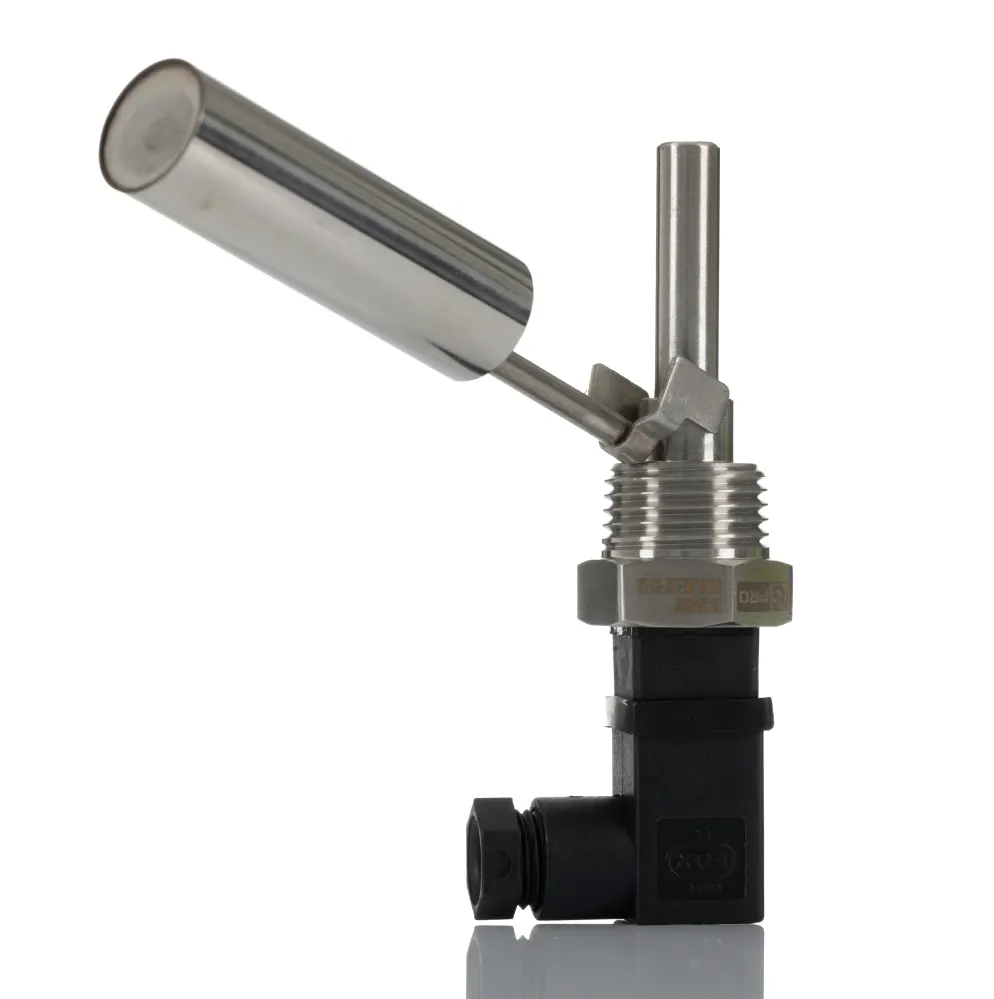 Interruptor de flotador de Acero inoxidable, con salida NA, 0,5 , cable de 500mm, montaje Montaje lateral