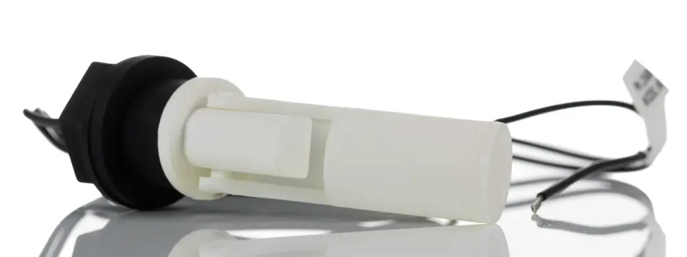 Interruptor de flotador de Polipropileno, con salida NA, 0,5 , cable de 1m, montaje Montaje superficial