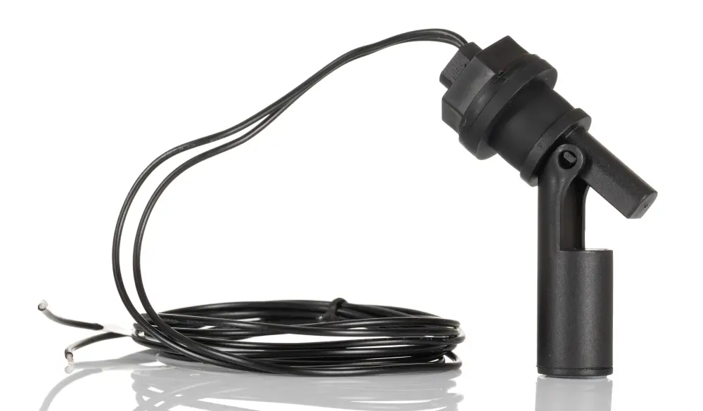 Interruptor de flotador de Polipropileno, con salida NA, 0,5 , cable de 1m, montaje Montaje superficial