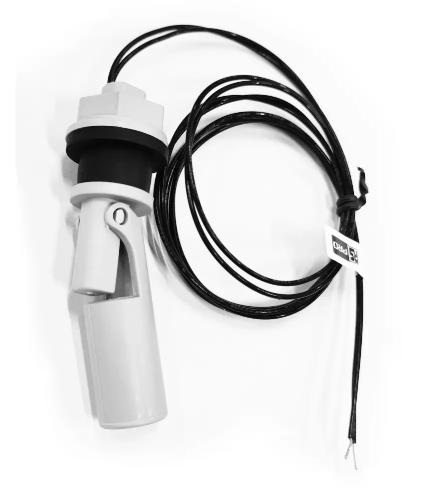 Interruptor de flotador de Polisulfuro de fenileno, con salida NA, 0,5 , cable de 1m, montaje Montaje
