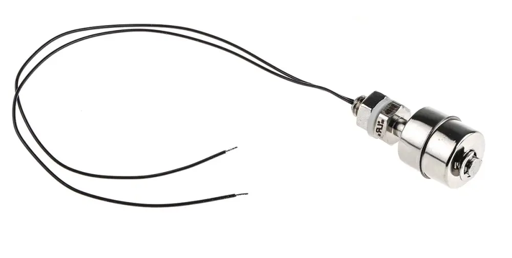 Interruptor de flotador de Stainless Steel, con salida NA/NC, 2 , cable de 300mm, montaje Vertical