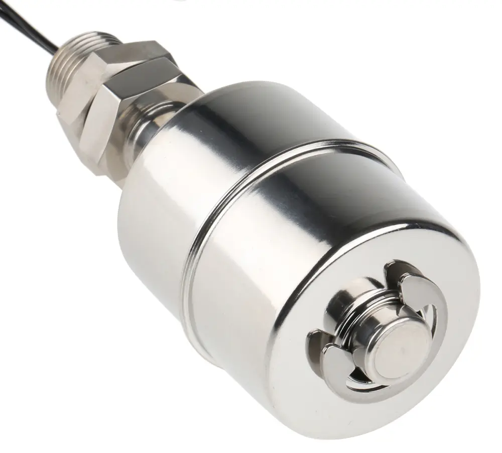 Interruptor de flotador Sensata Cynergy3 de Acero inoxidable 316L, con salida SPNO, 500 mA, cable de 1m, montaje | SSF26X1...