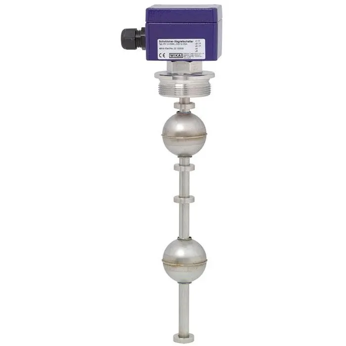Interruptor de flotador WIKA de Acero inoxidable, con salida SPDT, cable de 110mm, montaje Roscado | 48666275