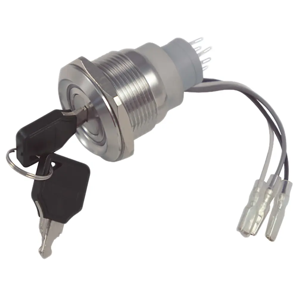 Interruptor de llave, IP40, DPDT, 5 , 2 vías, -20 → +55°C