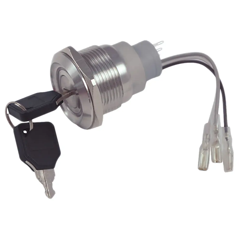 Interruptor de llave, IP40, SPDT, 5 , 2 vías, -20 → +55°C