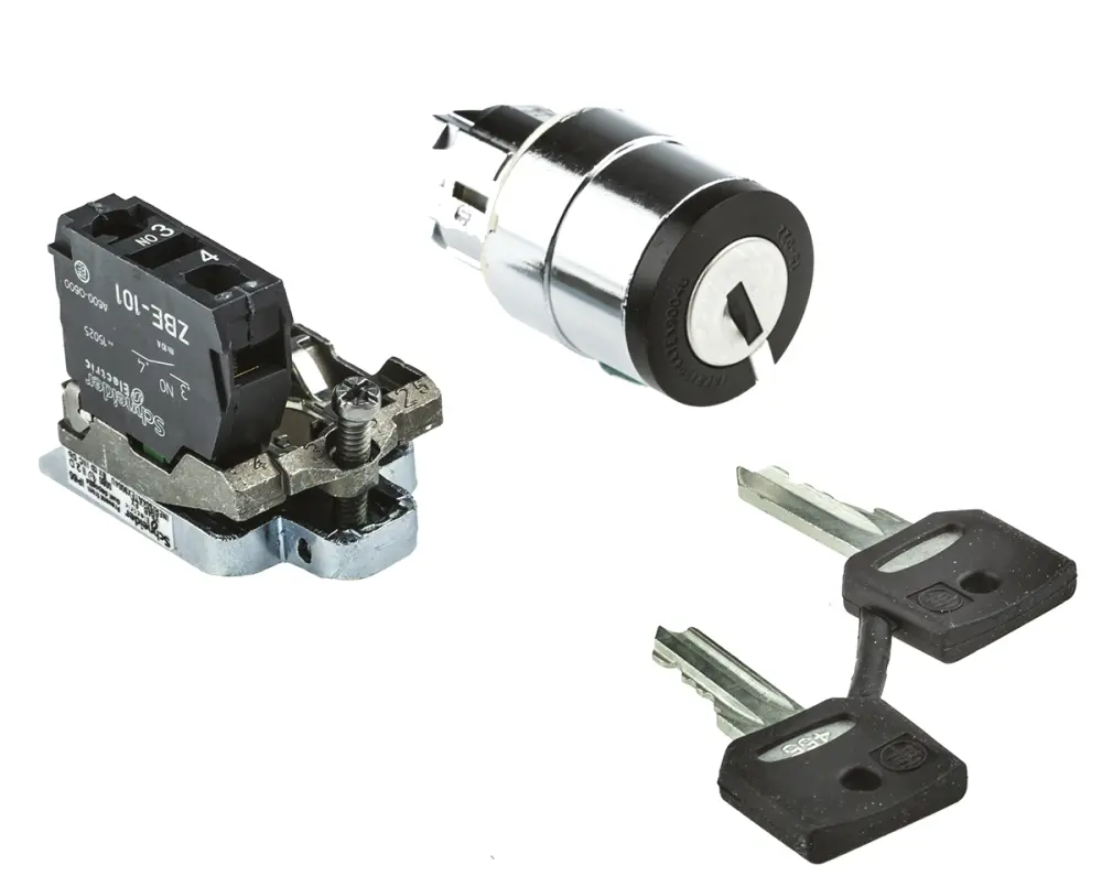 Interruptor de llave, IP65, 1 NA, 2 vías, -20 → +60°C | XB4BG41EX Schneider Electric