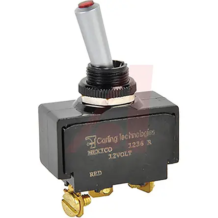 Interruptor de palanca SPST, Funcionamiento On-Off, luminoso | LT-1514-610-012 Carling Technologies