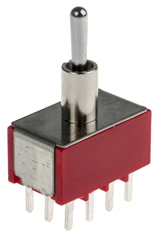 Interruptor de palanca 4PDT, Funcionamiento On-On-On, No