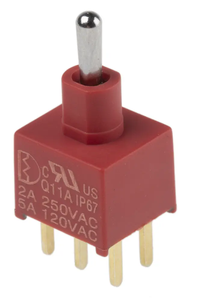 Interruptor de palanca DPDT IP67, Funcionamiento On-Off-(On)