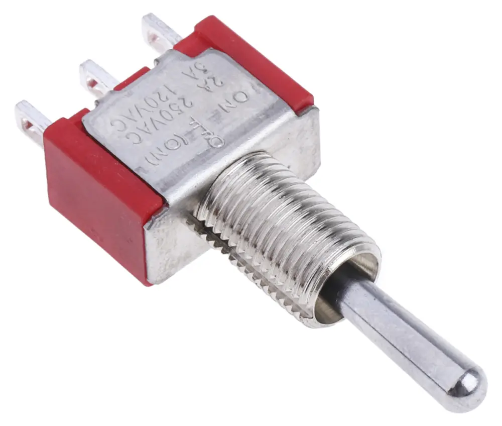 Interruptor de palanca SPDT, Funcionamiento On-Off-(On)