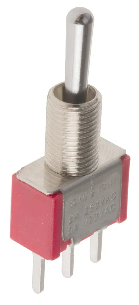 Interruptor de palanca SPDT, Funcionamiento (On)-Off-(On)