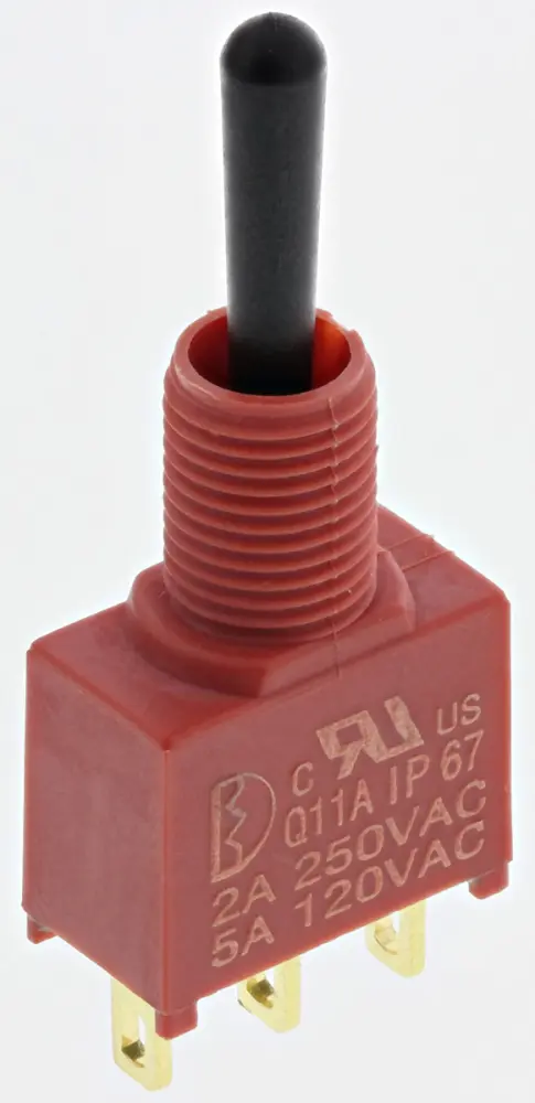 Interruptor de palanca SPDT IP67, Funcionamiento On-Off-On