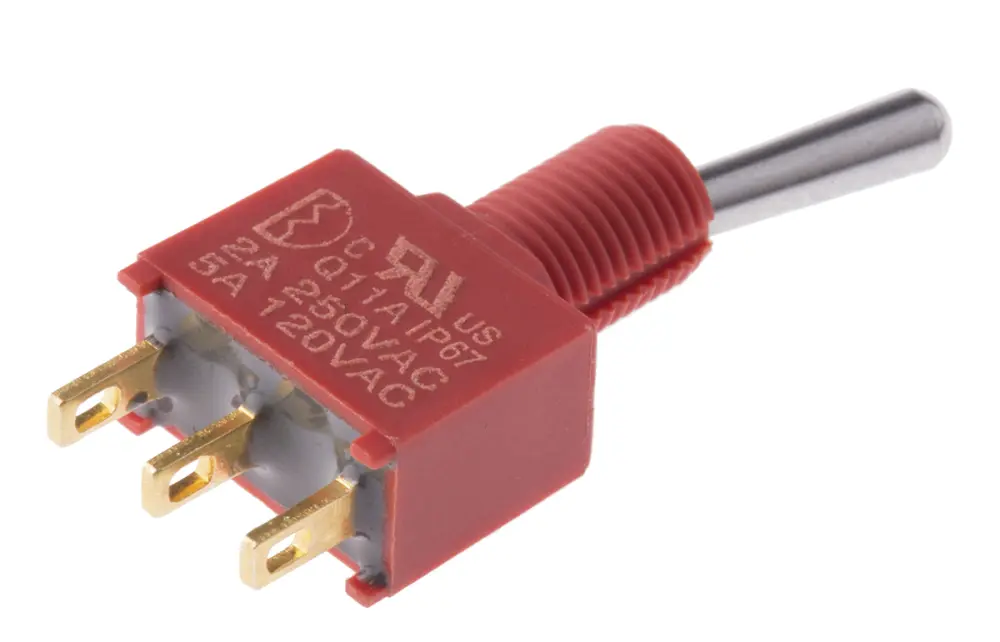 Interruptor de palanca SPDT IP67, Funcionamiento On-(On)