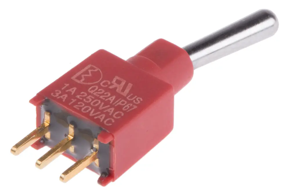 Interruptor de palanca SPDT IP67, Funcionamiento On-(On)