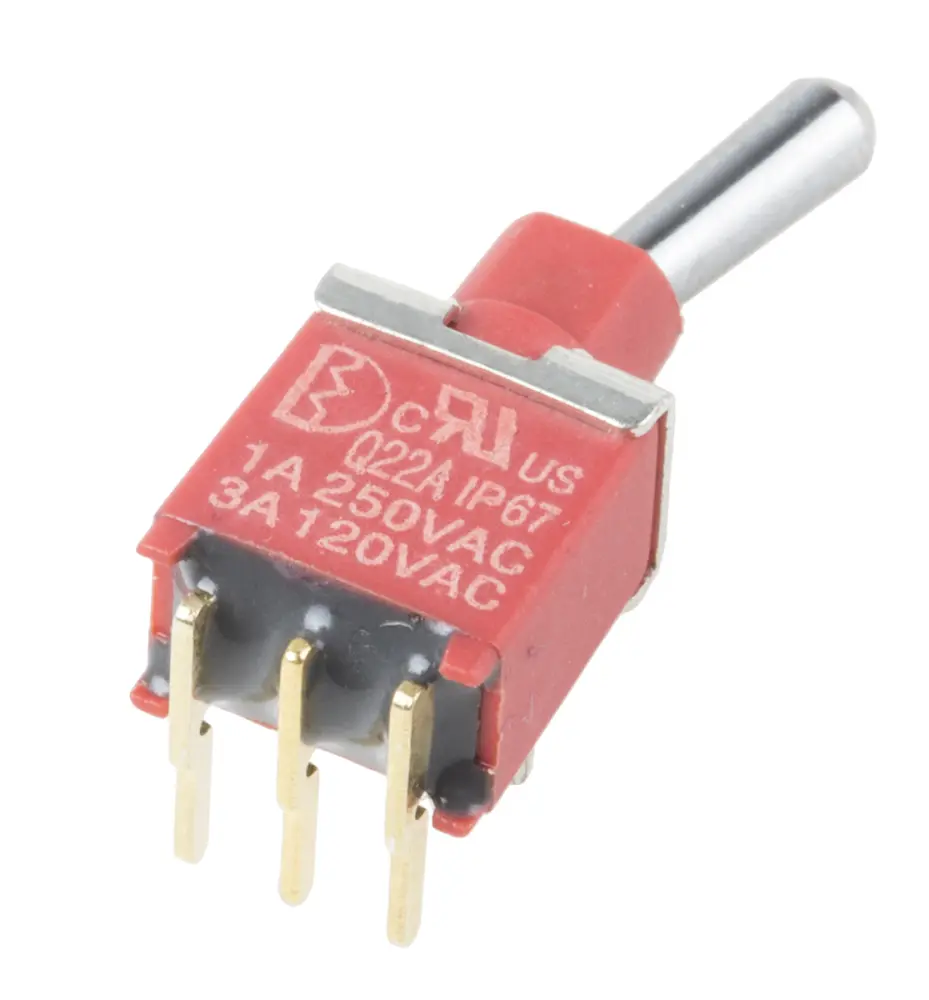 Interruptor de palanca SPDT IP67, Funcionamiento On-(On)