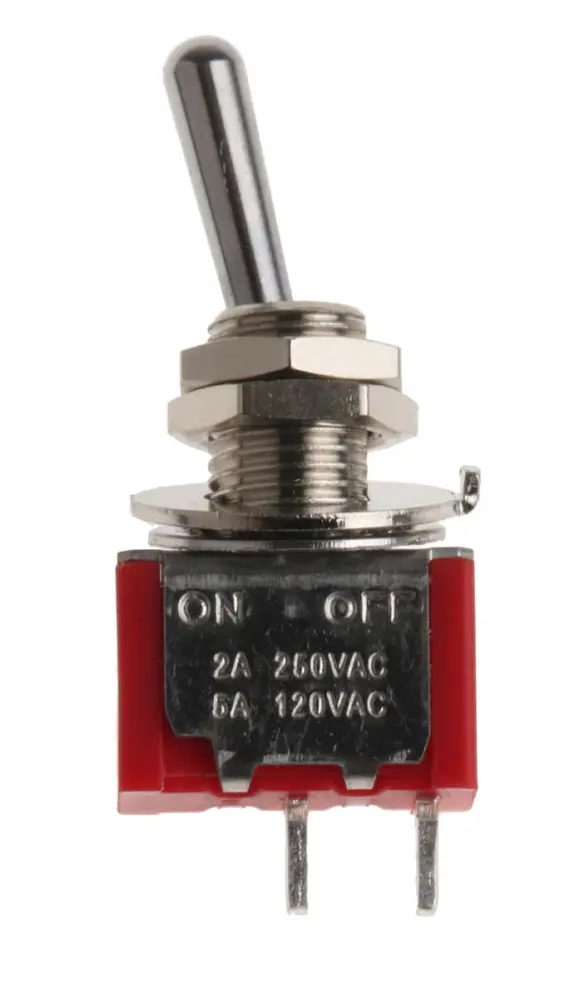 Interruptor de palanca SPST, Funcionamiento On-Off