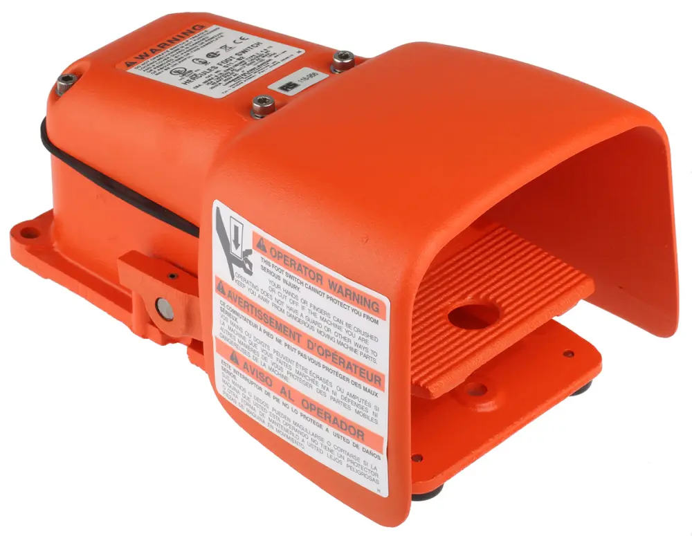Interruptor de pedal, Contacto DP-CO, IP56, Hierro Fundido, 20 250 V ac, 250V, Funcionamiento Momentáneo