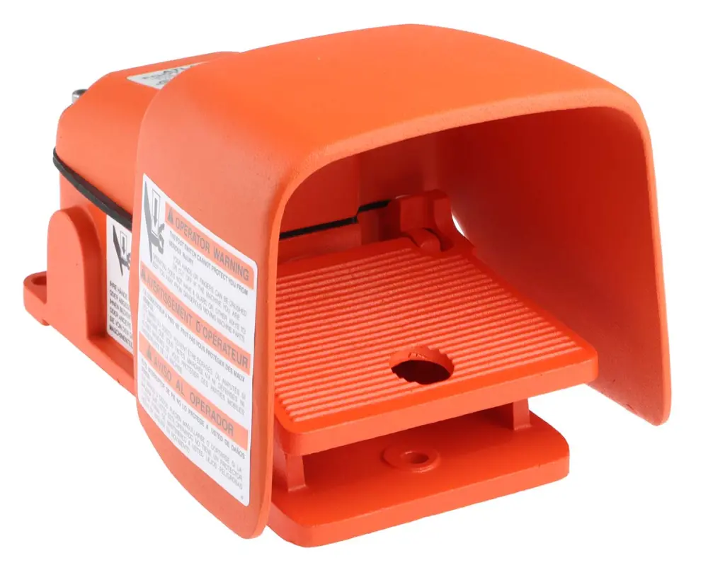 Interruptor de pedal, Contacto DP-CO, IP68, Aluminio, 3 240 V ac, 6 125 V ac, 250V, 240V, Funcionamiento