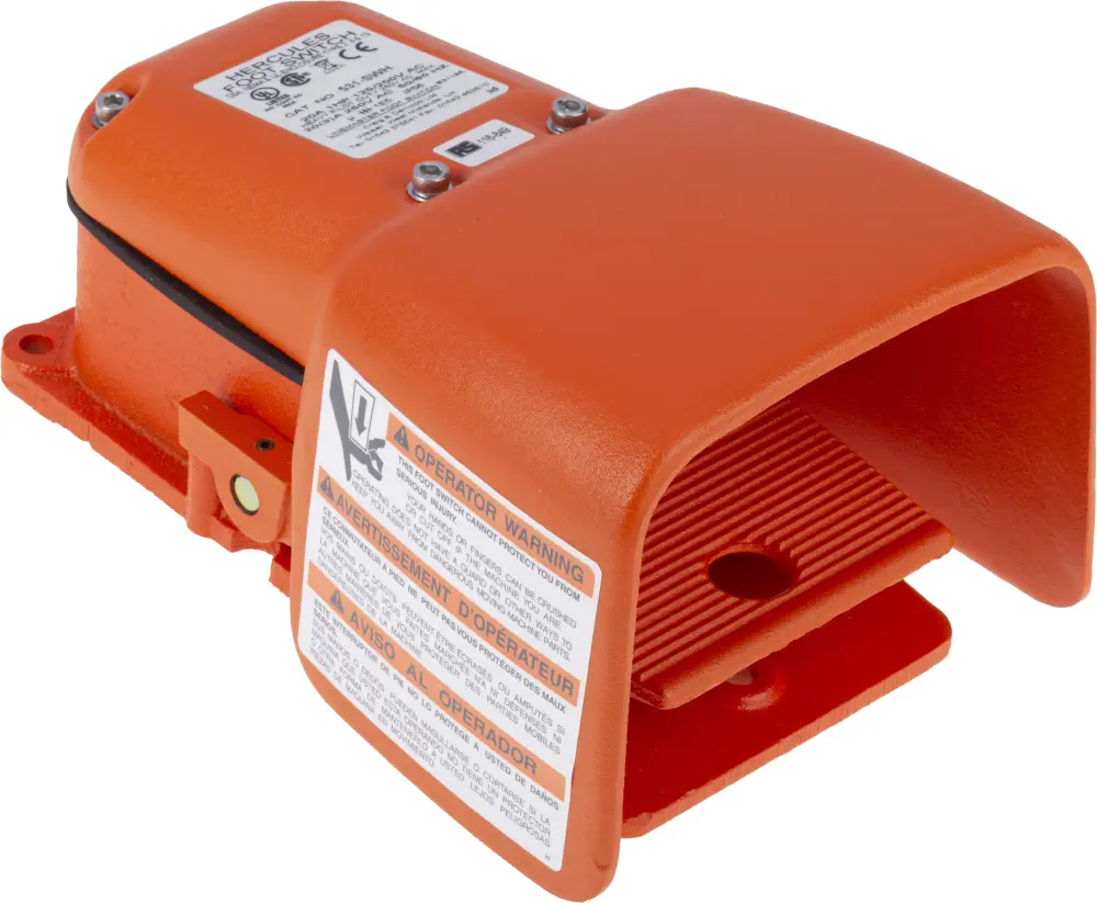 Interruptor de pedal, Contacto SP-CO, IP56, Hierro Fundido, 20 250 V ac, 250V, Funcionamiento Momentáneo