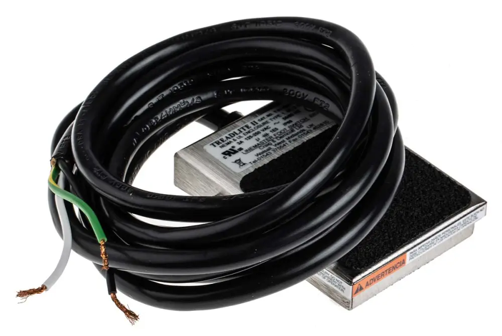 Interruptor de pedal, Contacto SPST, IP68, Acero Inoxidable, 3 125 V ac, 250V, Funcionamiento Momentáneo