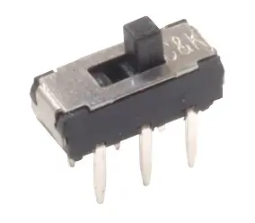 Interruptor de actuador deslizante DPDT, Enclavamiento, 300 mA, Montaje en orificio pasante | JS202011AQN C & K