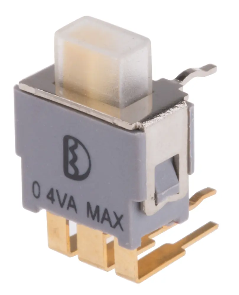 Interruptor de actuador deslizante DPDT, Enclavamiento, 400 mA 20 V, actuador lateral, Montaje en PCB, IP67