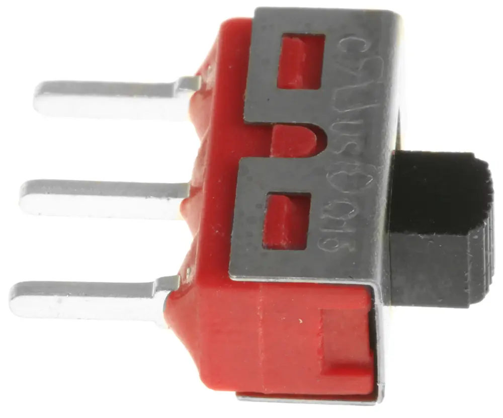 Interruptor de actuador deslizante SPDT, Enclavamiento, 5 28 V dc, actuador superior, Montaje en PCB