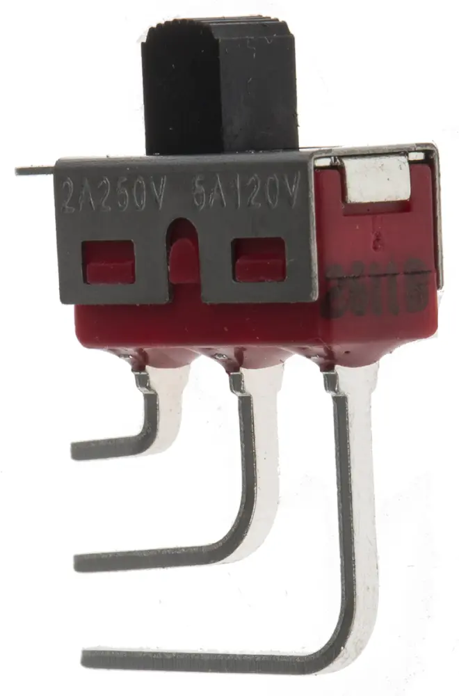 Interruptor de actuador deslizante SPDT, Enclavamiento, 5 28 V dc, Montaje en PCB
