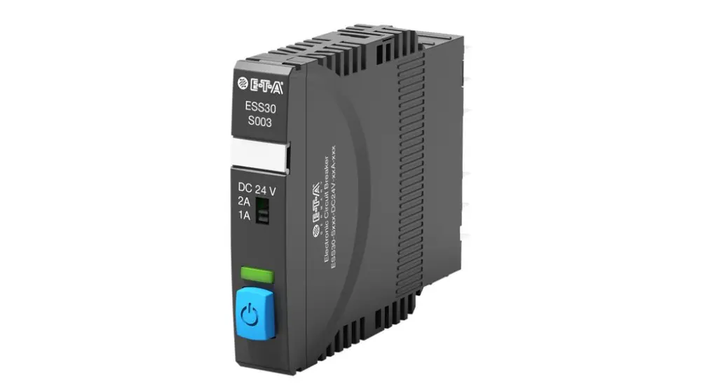 Interruptor automático electrónico ETA ESS30-S003-DC24V-1A, 1A, Montaje enchufable 500V ESS30