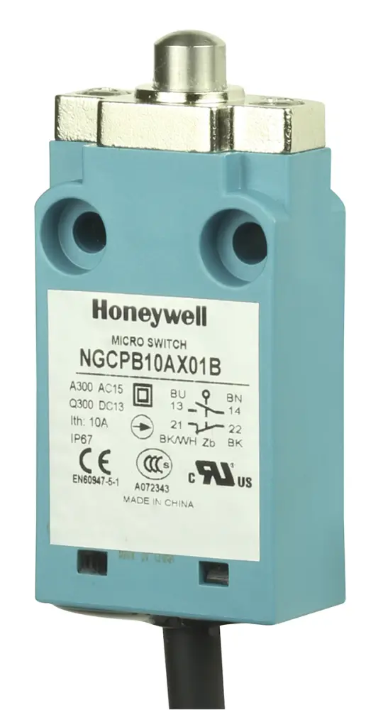 Final de carrera con Émbolo Honeywell NGC, SPDT, NA/NC, 240V, 6A, IP67 | NGCPB10AX01B