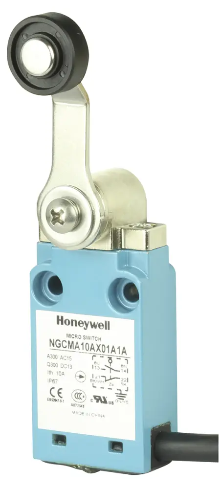 Final de carrera con Palanca de Rodillo Honeywell NGC, DPDT, 2 NA / 2 NC, 10mA, IP67 | NGCMC50AX32A1A