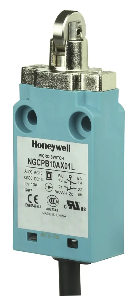 Final de carrera con Pulsador con roldana Honeywell NGC, SPDT, NA/NC, 240V, 6A, IP67 | NGCPB10AX01L