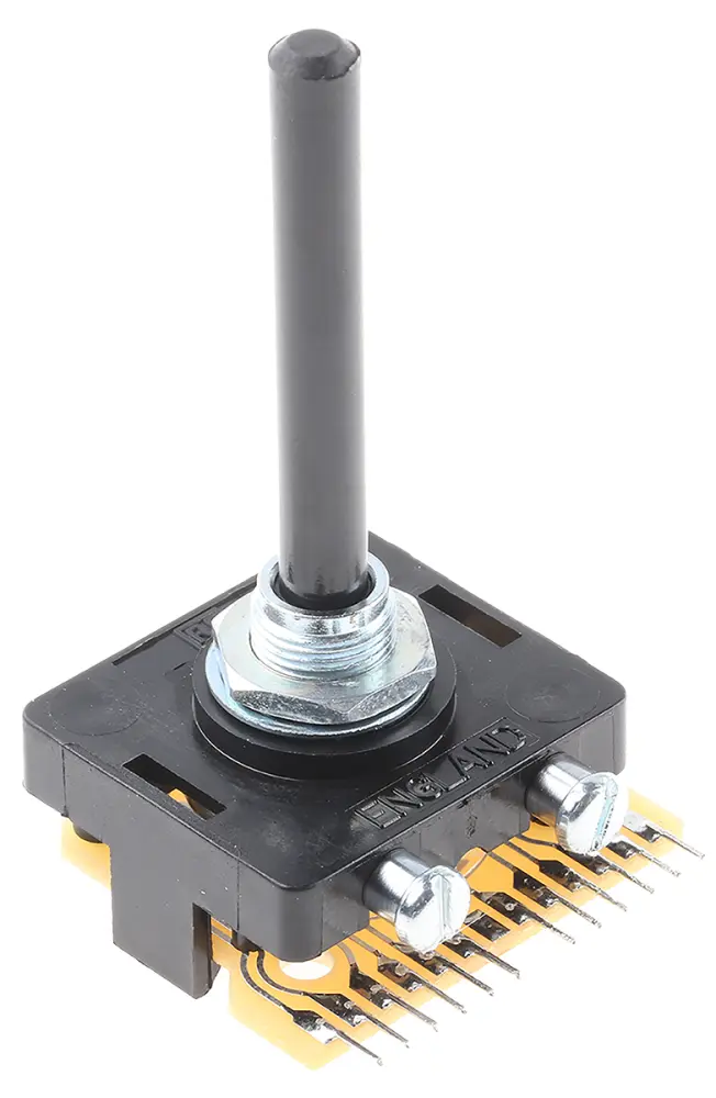 Interruptor giratorio, 5 vías, 250 V ac, 250V dc | PT6422 Lorlin