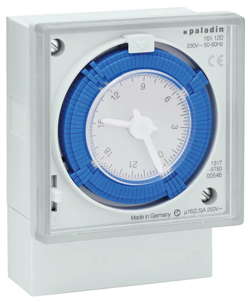 Temporizador de carril DIN, 1 canales, Analógico, Horas, 115 V | FS6418 115V 50-60Hz Muller