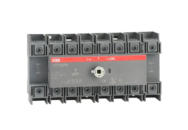 Interruptor seccionador, OT, Corriente 125A, Potencia 45kW, IP20 OT125F8 | 1SCA105059R1001 OT125F8 ABB