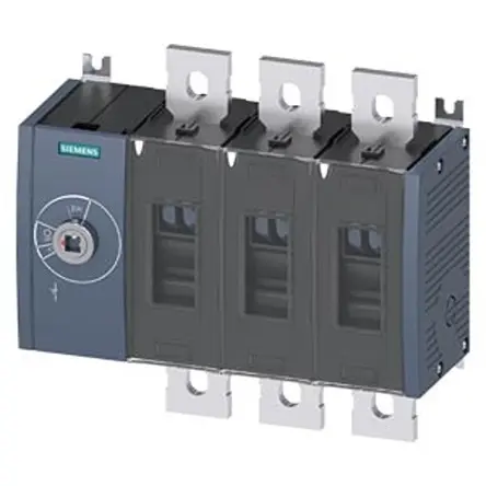 Interruptor seccionador, 3, Corriente 1000A, Potencia 710kW, IP00, IP20 | 3KD5030-0QE10-0 Siemens